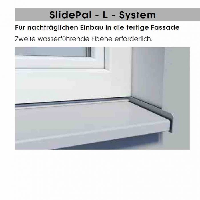 SlidePal Fensterbankabschluss - Helopal L - System