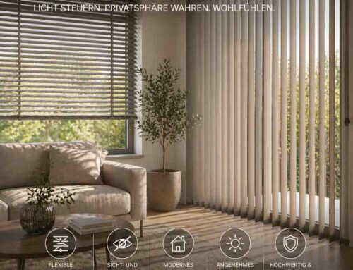 Lamellen Sonnenschutz innen flexibel Licht steuern statt komplett abdunkelN