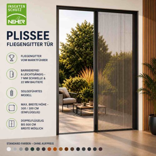 Neher_Insektenschutz Plissee_Premium_Fliegengitter_vom_Marktführer